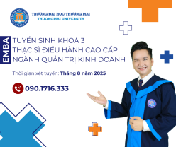 Thông báo tuyển sinh Thạc sĩ Điều hành cao cấp EMBA khóa 3 năm 2025